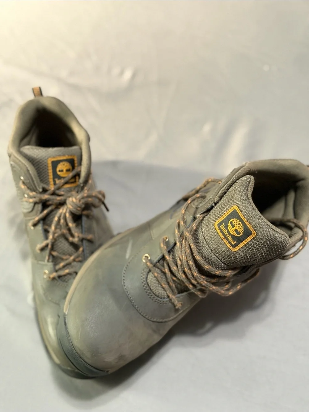 Timberland Men’s Olive Brown Lace-Up Waterproof Hiking Boots